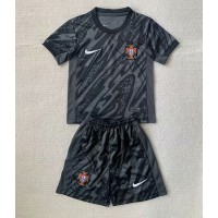 Portugal Torwart Fußballbekleidung Heimtrikot Kinder EM 2024 Kurzarm (+ kurze hosen)